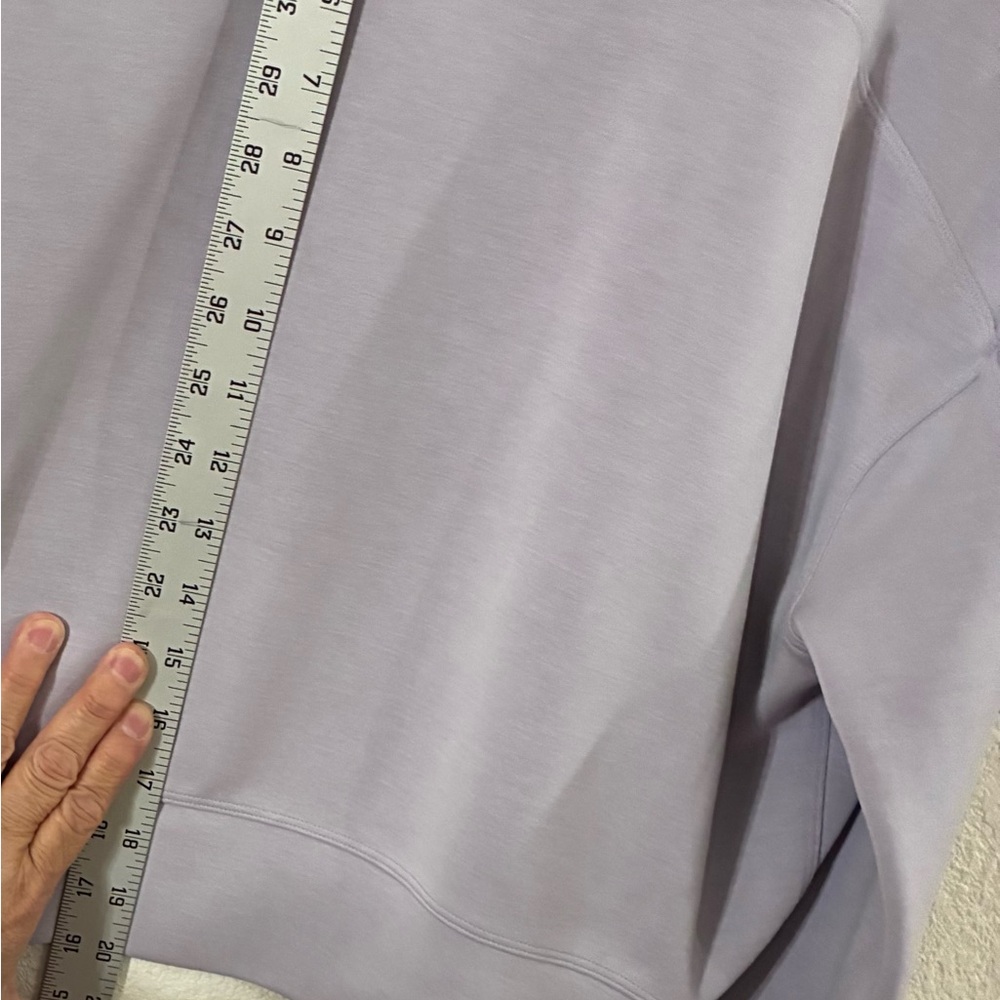 lululemon Perfectly Oversized Cropped Lavender Crew Neck Top Size: Small - Picture 8 of 8